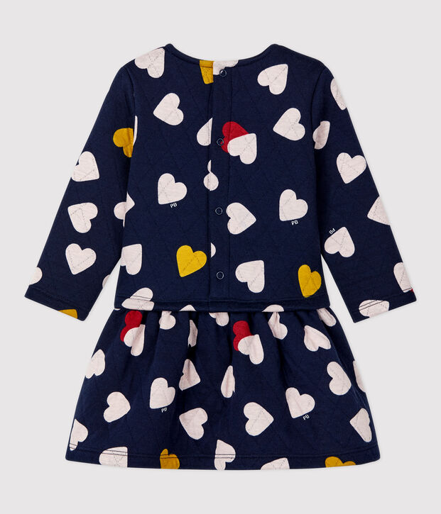 Robe matelass&eacute;e b&eacute;b&eacute;. bleu/multicouleur