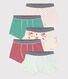 Lot de 5 boxers petit garçon en coton dont un phosphorescent
