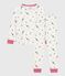 Katoenen pyjama met print van Parijs voor kinderen wit MARSHMALLOW/wit MULTICO
