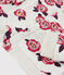 Cardigan in molton meisjes kinderen beige MONTELIMAR/wit MULTICO