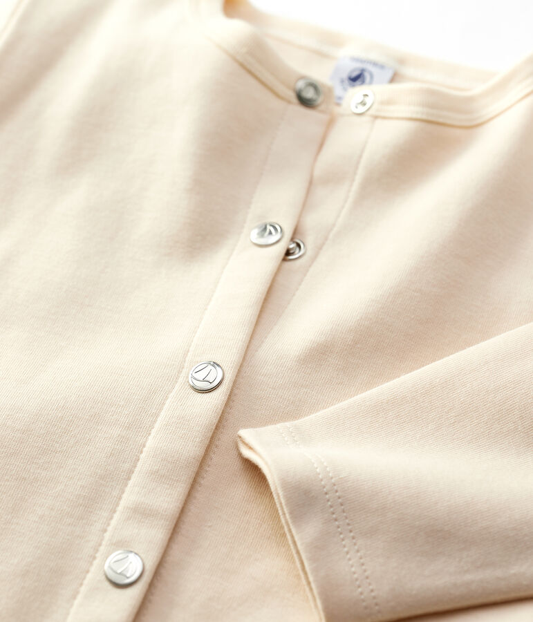 Vest voor meisjes in katoen ecru