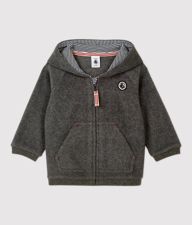 Fleece sweatshirt baby grijs