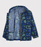 Windjack van gerecycled polyester voor jongens blauw SMOKING/wit MULTICO