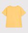 T-shirt met korte mouwen en print voor kinderen geel