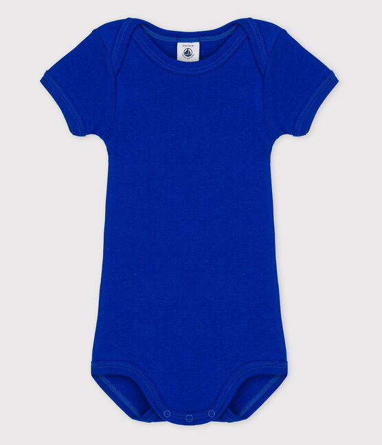 Body met korte mouwen voor babymeisjes blauw SURF