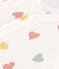 Lang pakje van katoen voor baby's wit MARSHMALLOW/wit MULTICO