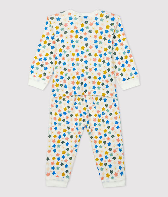 Dors-bien bébé sans pieds phosphorescent en coton blanc MARSHMALLOW/blanc MULTICO