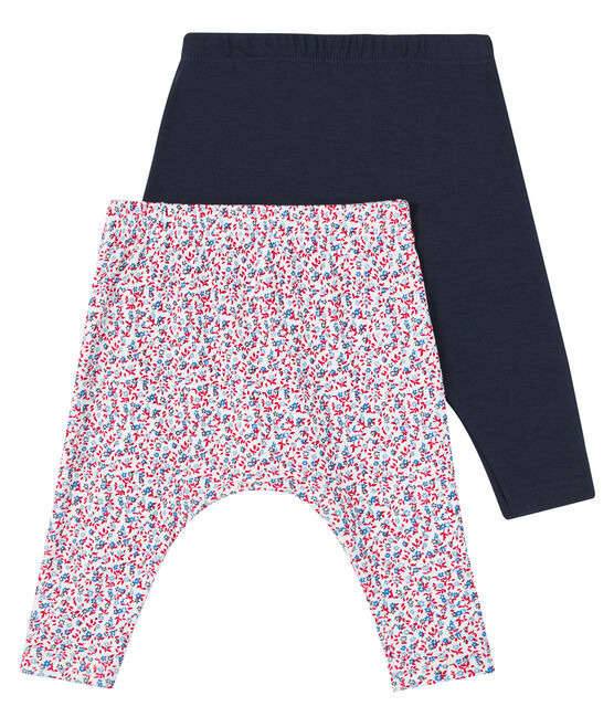 Verrassingsset met 2 leggings voor baby meisje variante 1
