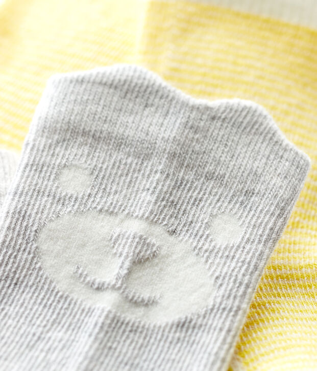 Lot de 2 chaussettes &agrave; motif b&eacute;b&eacute; gar&ccedil;on multicouleur