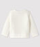Tubic cardigan babymeisje wit MARSHMALLOW