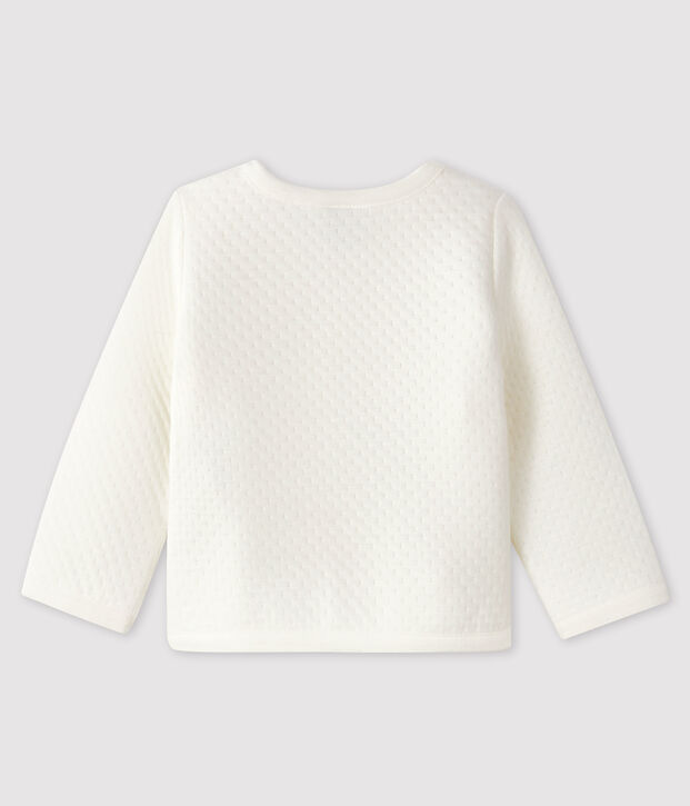 Tubic cardigan babymeisje wit