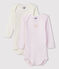 Lot de 2 bodies rayé manches longues coton biologique variante 1