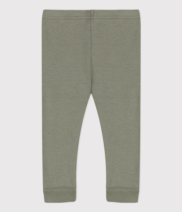Katoenen effen legging voor baby's groen
