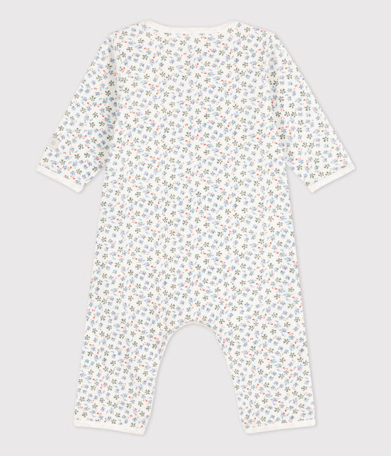 Bodyjama sans pieds imprimé bébé en coton blanc MARSHMALLOW/blanc MULTICO