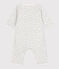 Bodyjama sans pieds imprimé bébé en coton blanc MARSHMALLOW/blanc MULTICO
