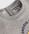 Sweatshirt Monsieur Madame en molleton bébé gris CHATON CHINE