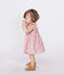 Babyjurkje van luchtig katoen met bloomer en bloemenprint roze CHARME/wit MARSHMALLOW