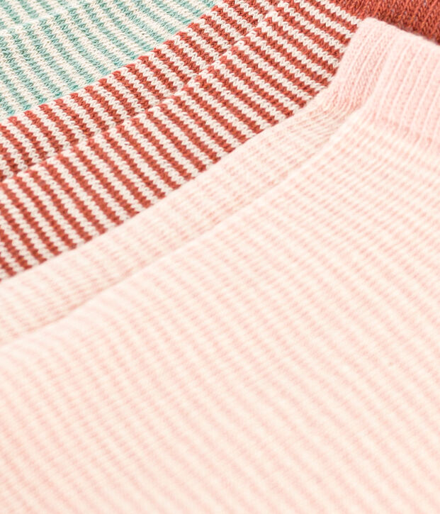 Lot de 3 paires de chaussettes milleraies enfant gar&ccedil;on-fille multicouleur