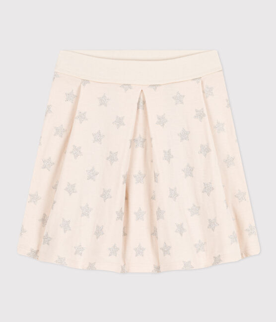 Meisjesrok in tubic met print beige AVALANCHE/ ARGENT