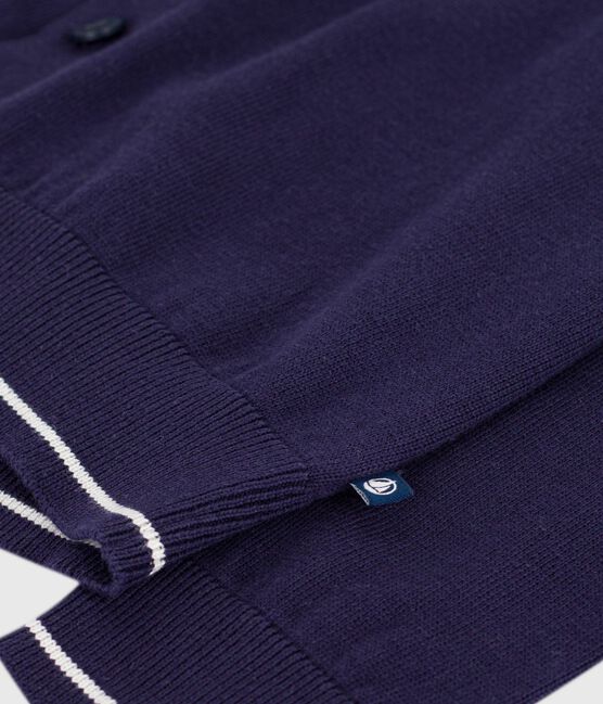 Effen katoenen vestje voor kinderen blauw SOIR