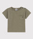 T-shirt met korte mouwen in gevlamde jersey voor babyjongens.