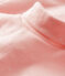 Babybody met lange mouwen en rolkraag roze MINOIS/wit MARSHMALLOW