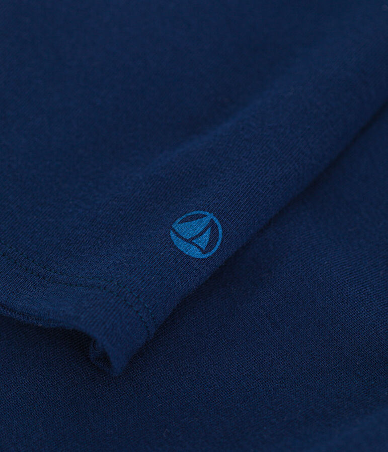 L'ICONIQUE, T-shirt voor dames met cocottesteek in katoen blauw