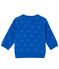 Cardigan bébé garçon en tubique bleu DELFT/blanc LAIT