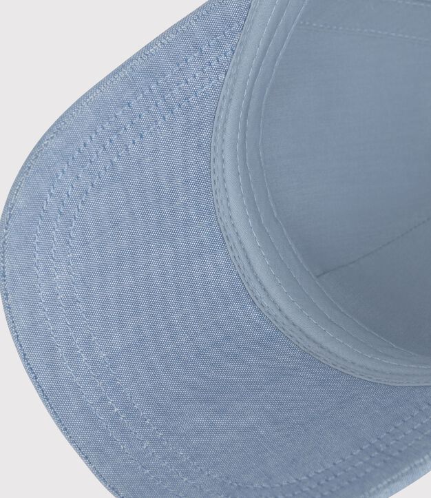 Pet van lichte spijkerstof voor kinderen - Petit Bateau blauw