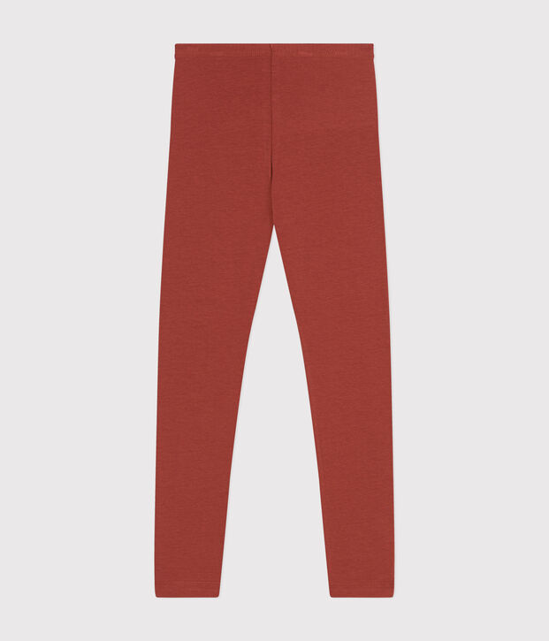 Legging van jersey en elastaan voor meisjes bruin