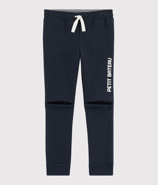 Pantalon de sport enfant gar&ccedil;on bleu marine
