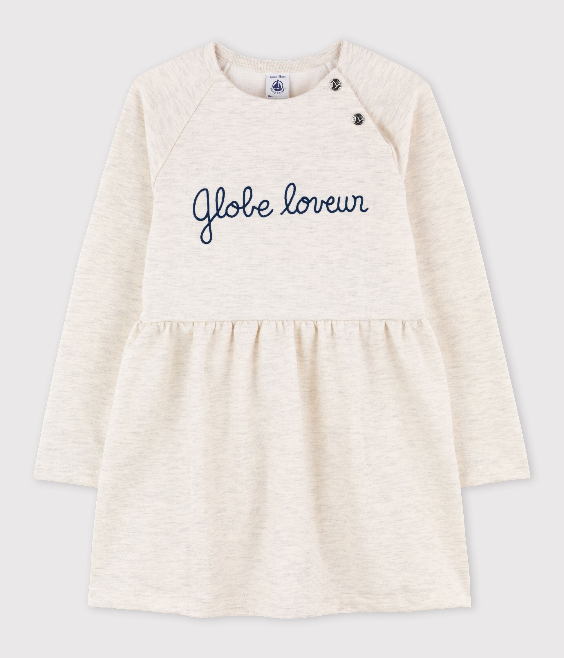 Robe manches longues en molleton enfant fille A049A01500