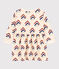 Meisjesjurk met lange mouwen in fleece met print AVALANCHE+INCOGNITO/ MULTICO
