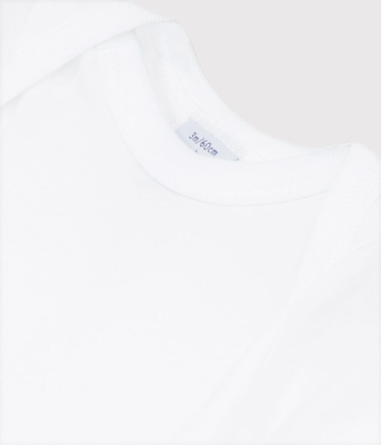 Body blanc manches courtes b&eacute;b&eacute; blanc