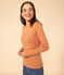 L'ICONIQUE, dames-T-shirt met ronde hals in katoen roze SIENNA