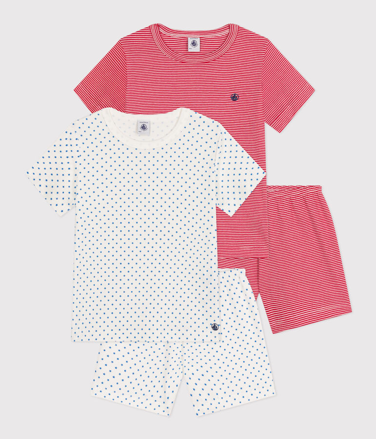 Set met 2 katoenen korte pyjama's voor kinderen multicouleur