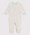 Effen fluwelen babypyjama beige MONTELIMAR CHINE