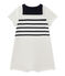 Kort pakje met korte mouwen voor babyjongens wit MARSHMALLOW/blauw SMOKING