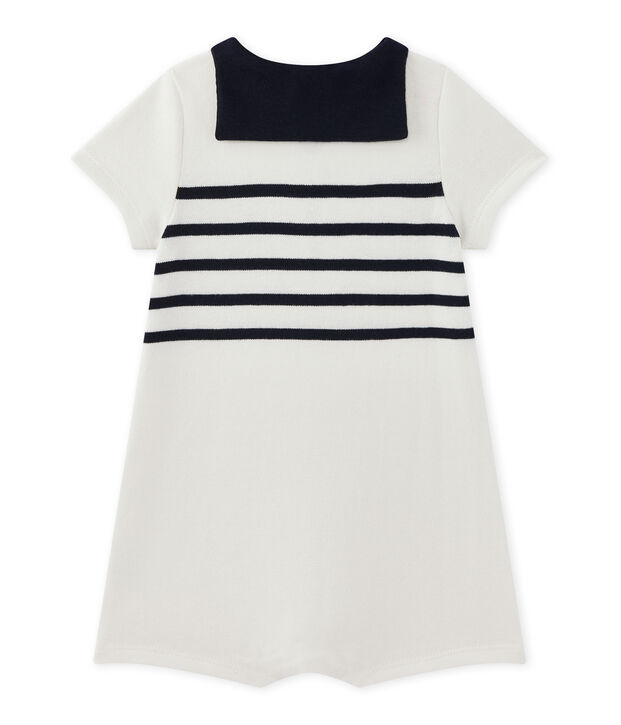 Kort pakje met korte mouwen voor babyjongens wit/blauw