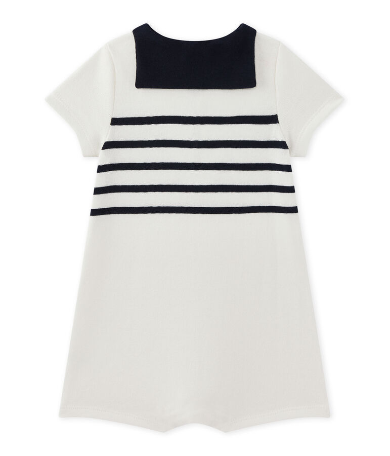 Kort pakje met korte mouwen voor babyjongens wit MARSHMALLOW/blauw SMOKING