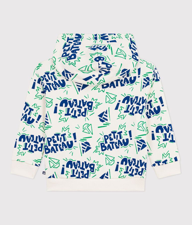 Katoenen hoodie met print voor kinderen MILK/ MULTICO
