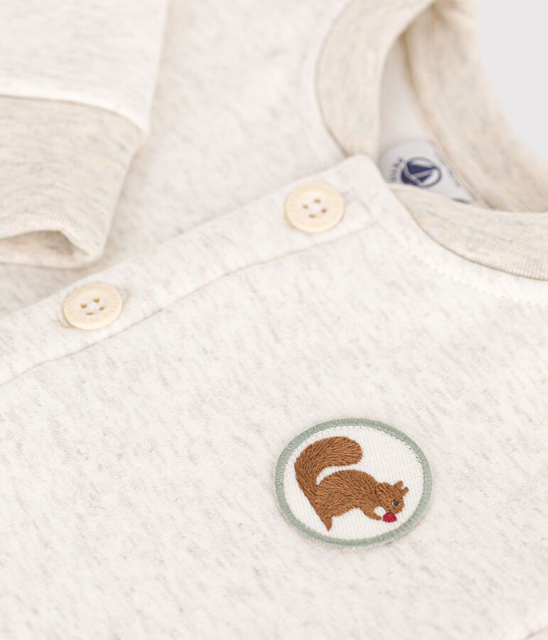 Lang babypakje van zachte en warme fleece beige