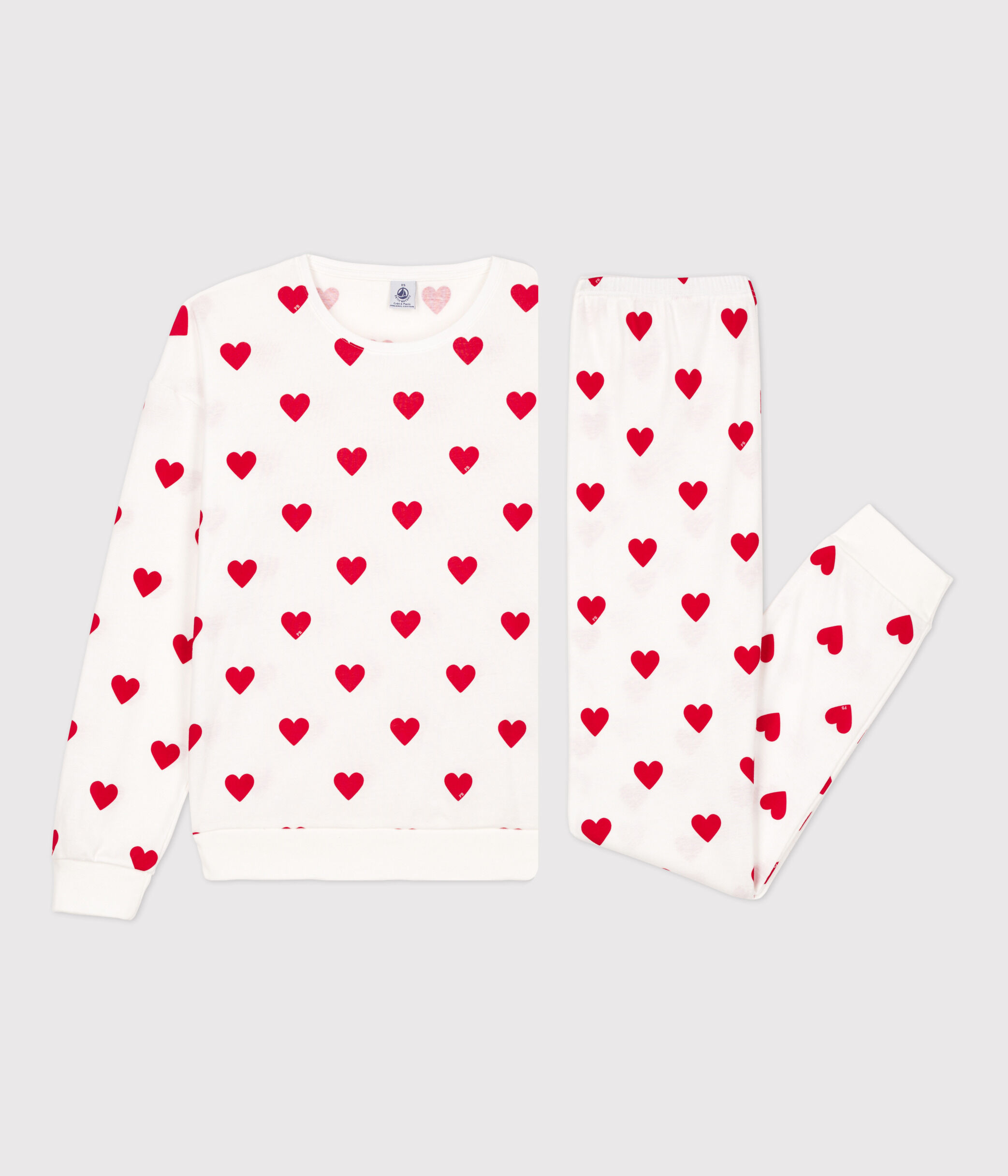 Pyjama petit bateau coeur 2025