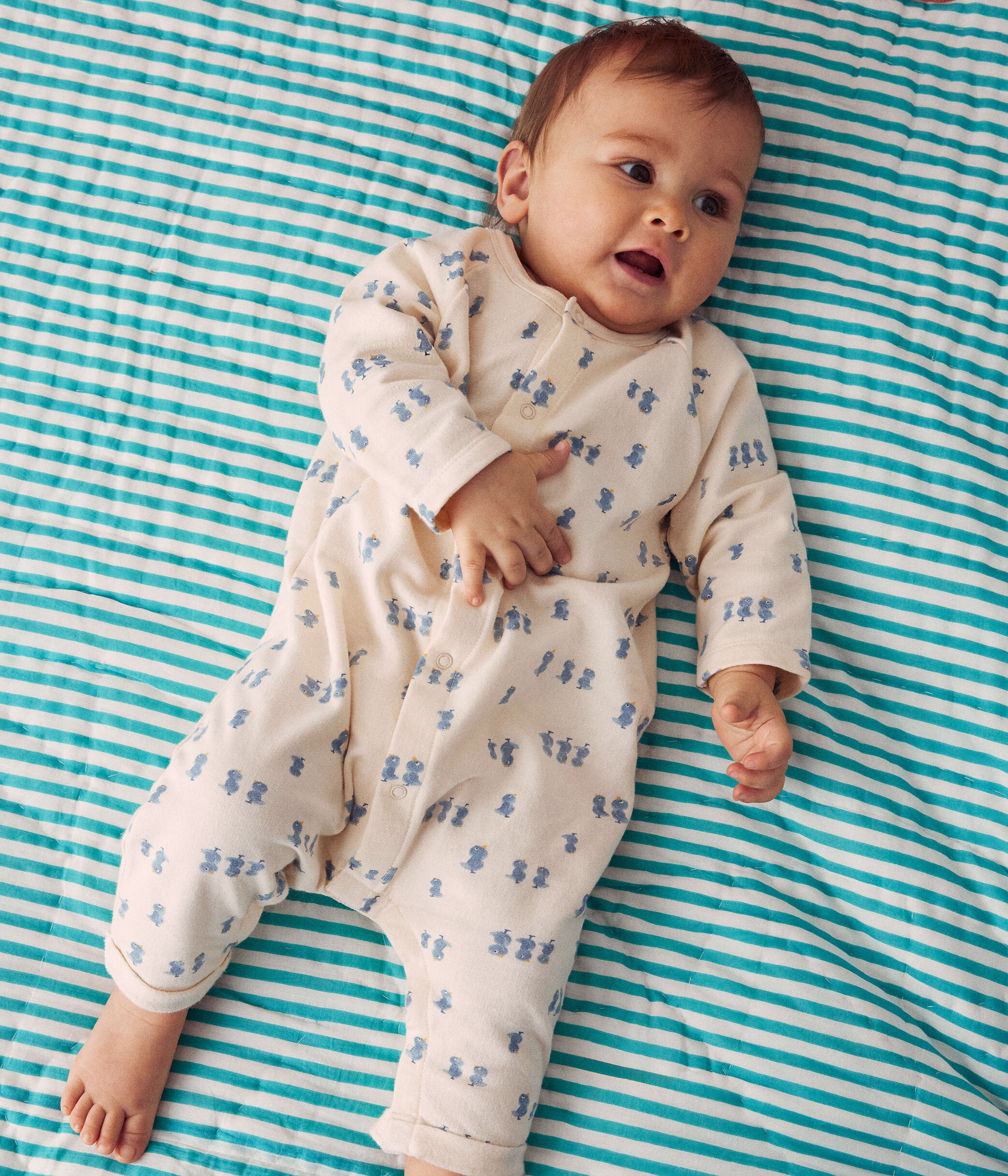 Combinaison longue en molleton bebe AVALANCHE MULTICO Petit Bateau