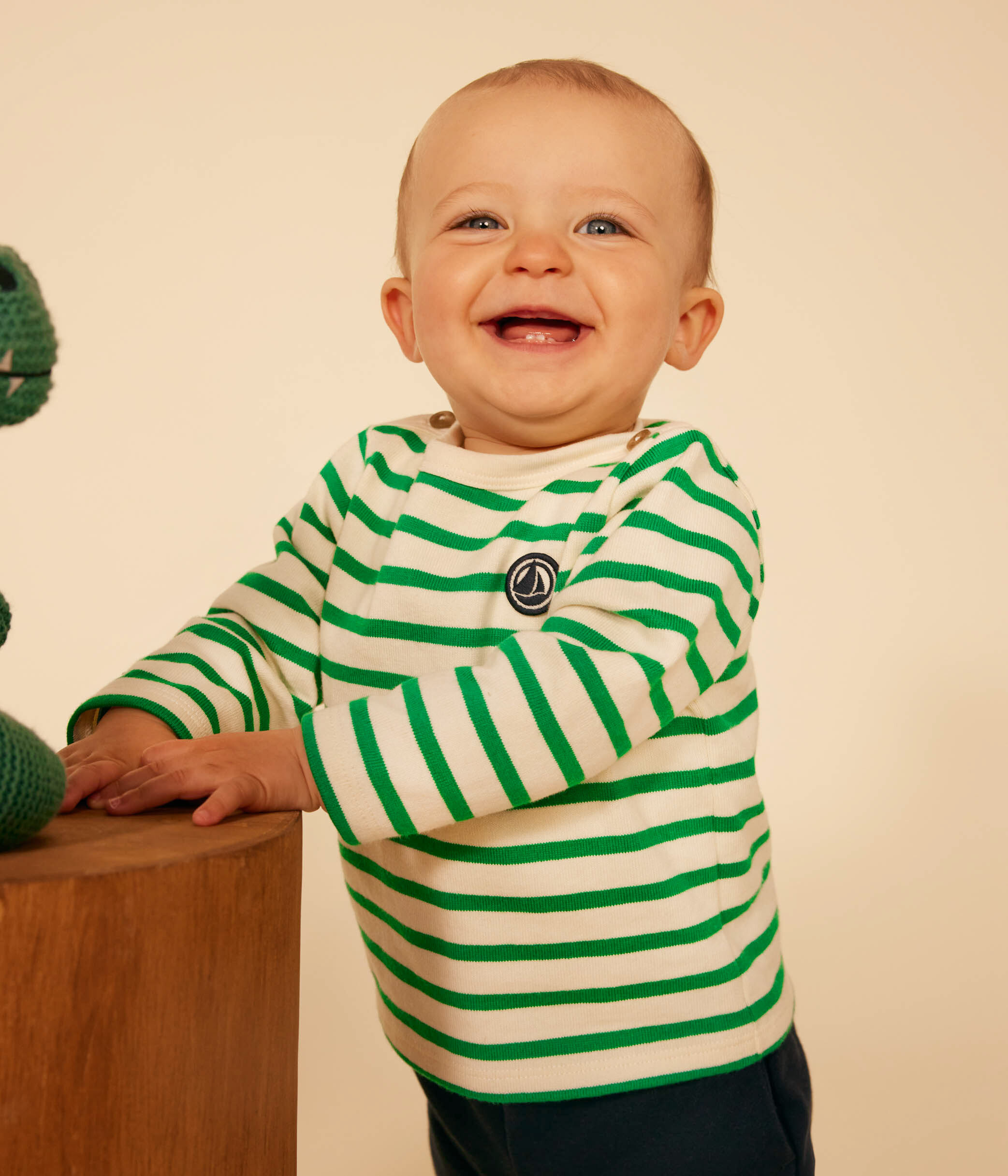Mariniere en coton epais bebe AVALANCHE PRADO Petit Bateau