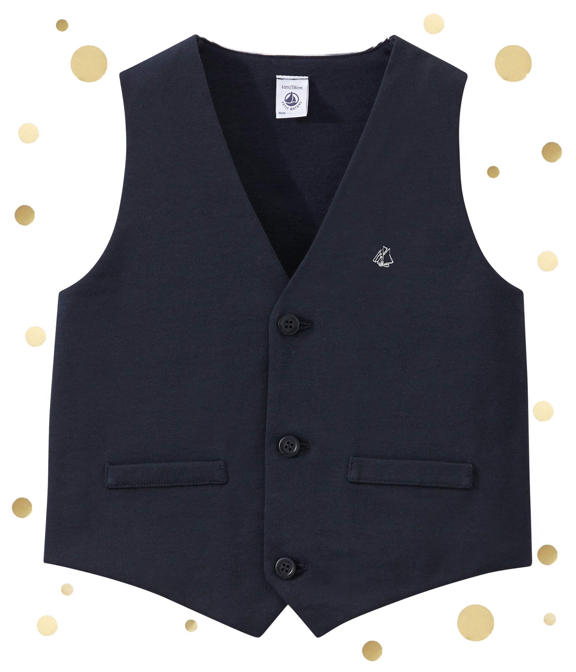 Gilet sans manches enfant garcon SMOKING Petit Bateau