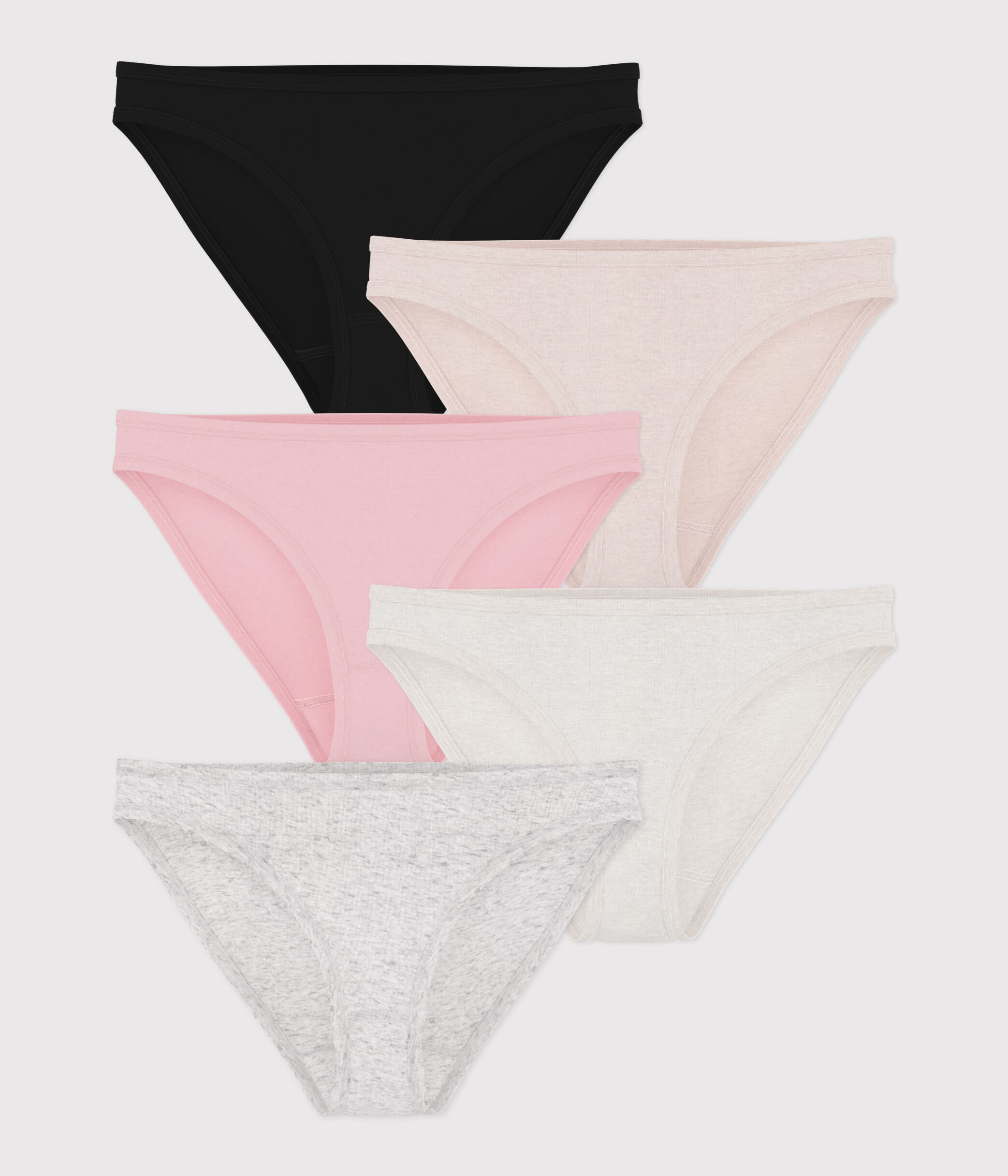 Semainier 5 culottes en coton fin Femme Variante 3 PACK Petit Bateau