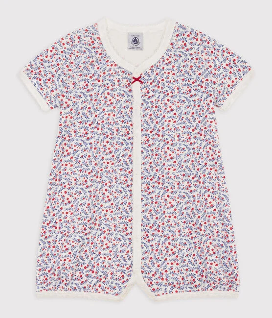 combinaison bebe fleur