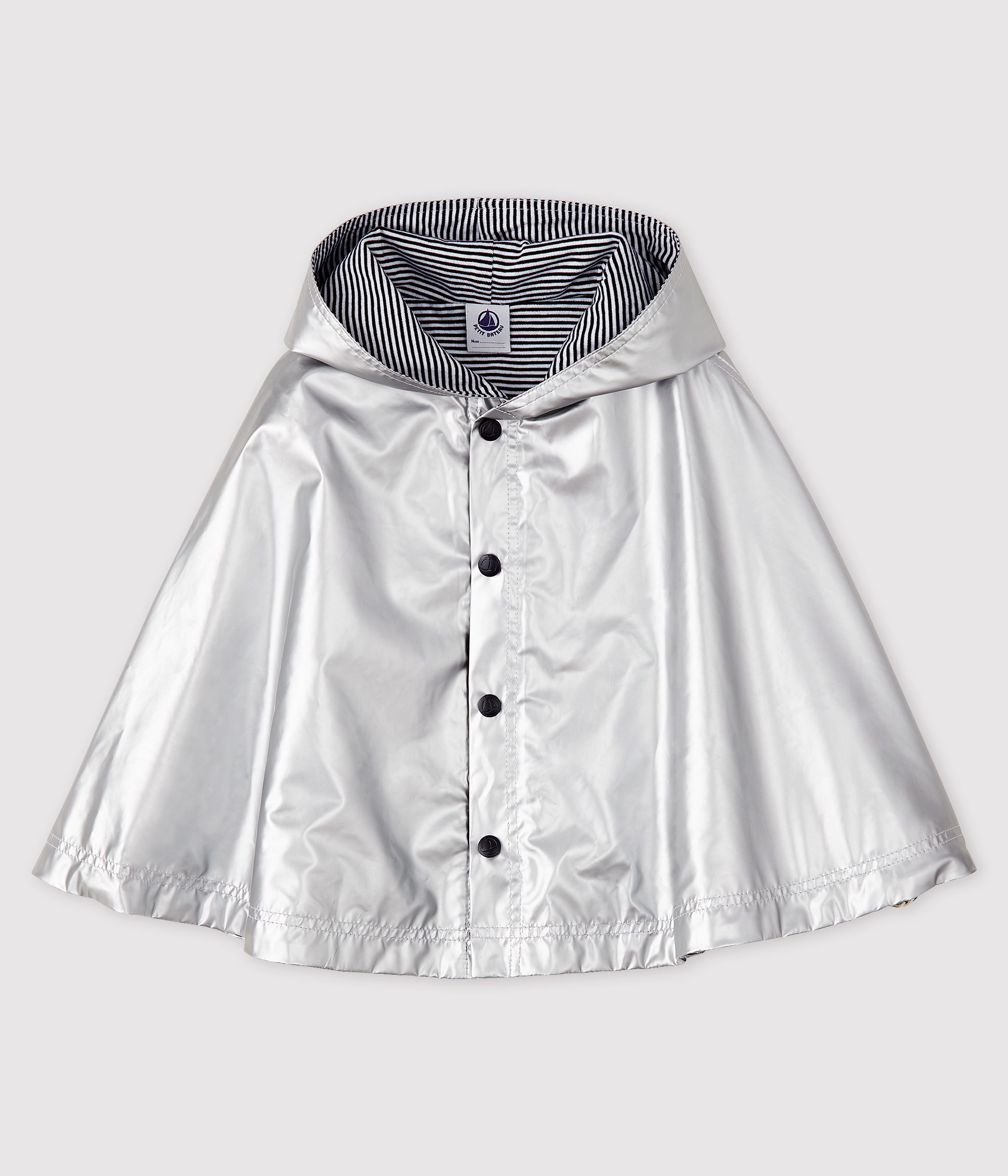 Cape Bebe Fille Garcon Deperlante Argent Petit Bateau