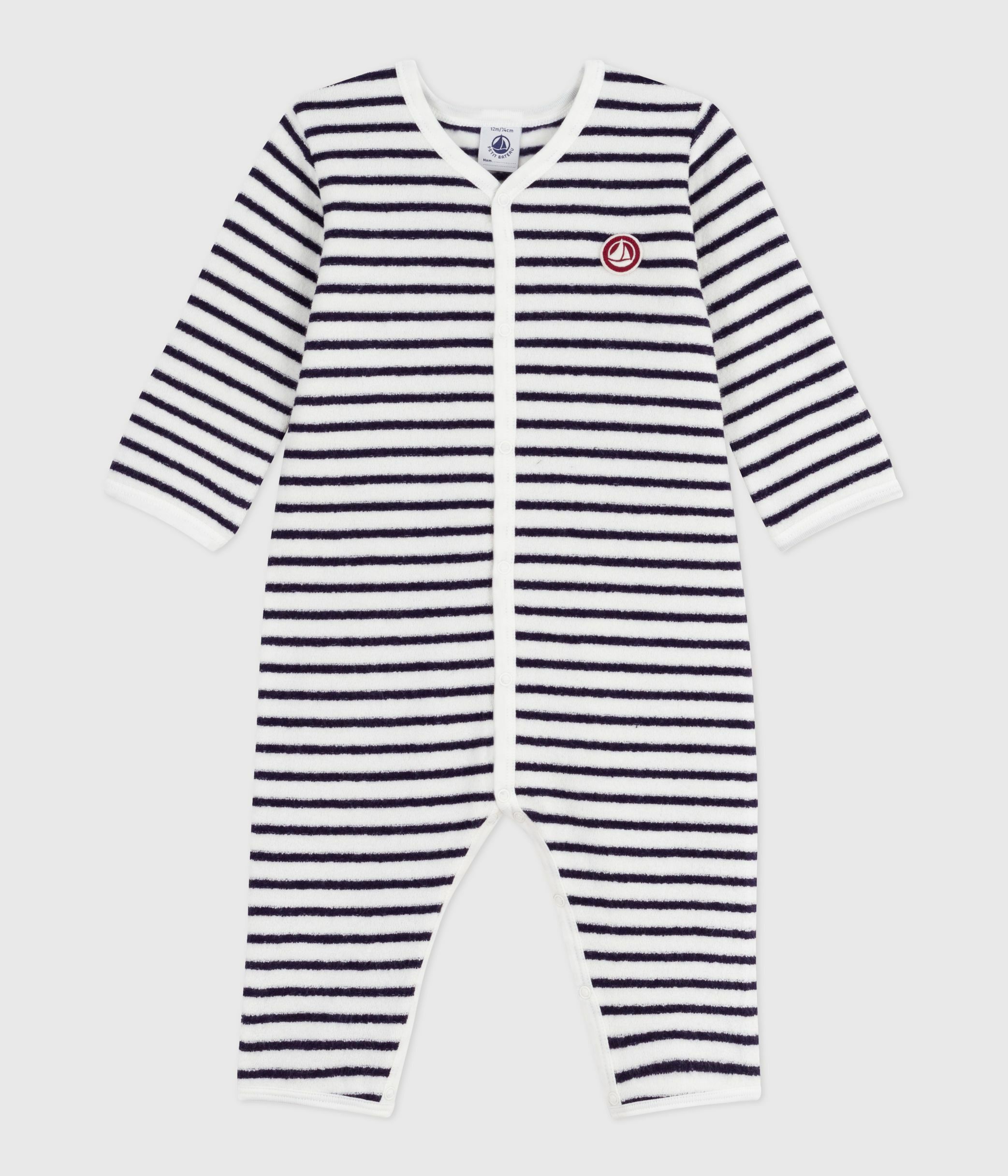 Petit Bateau Dors Bien Sans Pieds Manches Longues Mixte Bébé - Pyjama Chaud En Coton Bio